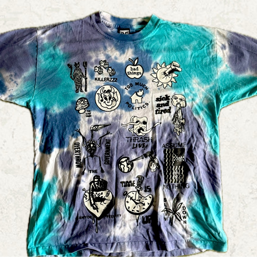Obey “Abstract Tye Dye” T-Shirt - L